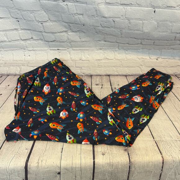 Little Bum Bums Rocket-ship Pattern Bamboo Mom Jogger Pants - Picture 1 of 4